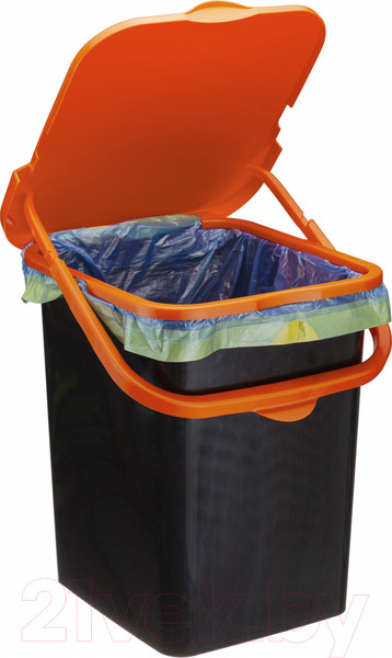 Изображение товара Мусорное ведро Idea Пуро М2475 (18л, оранжевый)