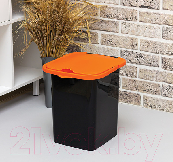 Изображение товара Мусорное ведро Idea Пуро М2475 (18л, оранжевый)