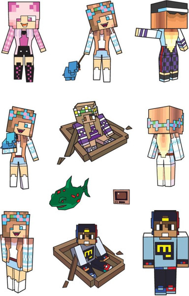 Изображение товара Набор наклеек Эксмо Самые популярные герои Евгена Бро / 9785041936624