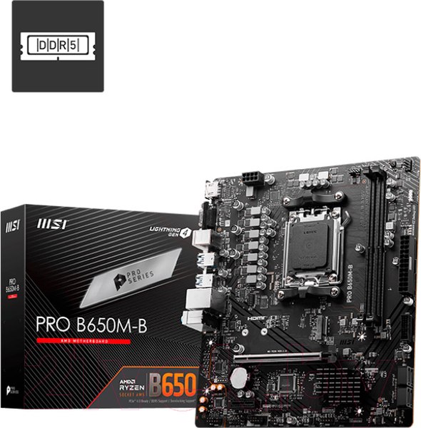 Изображение товара Материнская плата MSI Pro B650M-B