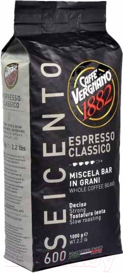 Изображение товара Кофе в зернах Vergnano Espresso Classico 600 (1кг)