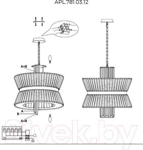 Изображение товара Люстра Aployt APL.781.03.12