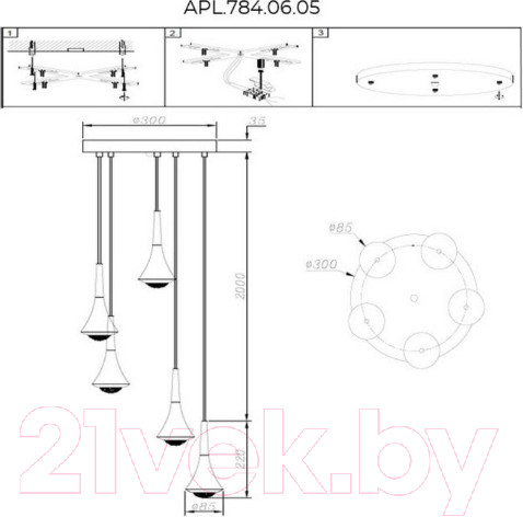 Изображение товара Люстра Aployt APL.784.06.05