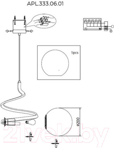 Изображение товара Потолочный светильник Aployt APL.333.06.01