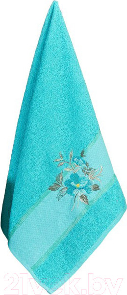 Изображение товара Полотенце Merzuka Dreams Flower 50x90 / 11961 (в коробке,бирюзовый)