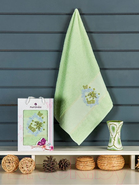 Изображение товара Полотенце Merzuka Brentis 50x90 / 11963 (в коробке,фисташковый)