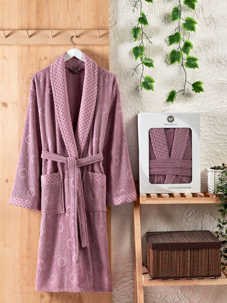 Изображение товара Халат Philippus E784 Lenny 11797 (XL,брусничный)