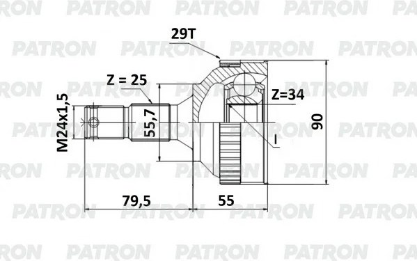 Изображение товара ШРУС Part-One 1CV055