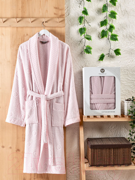 Изображение товара Халат Philippus E784 Lenny 11798 (XXL,светло-розовый)