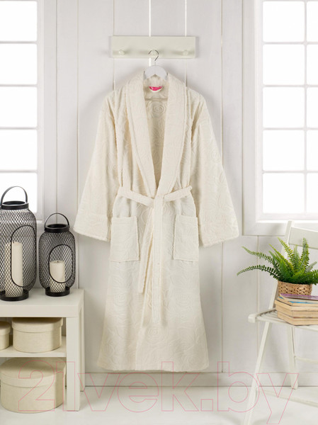 Изображение товара Халат Philippus Asiya 12019 (XL,кремовый)