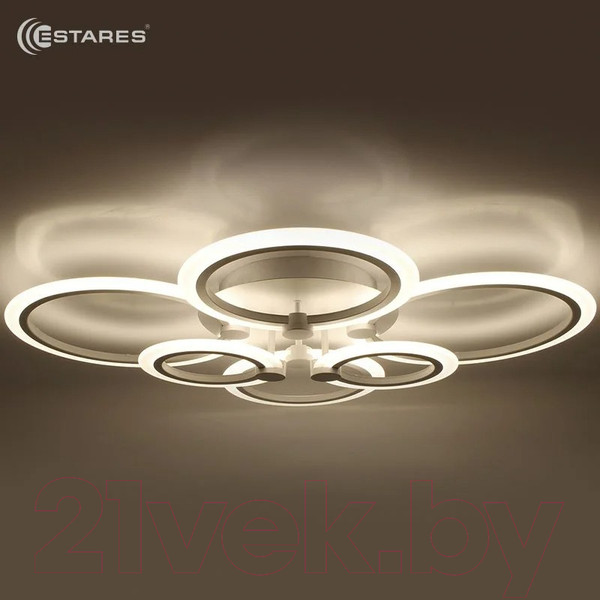Изображение товара Люстра Estares Europa 132W 6R-APP-790х560х115-WHITE/WHITE-220-IP20