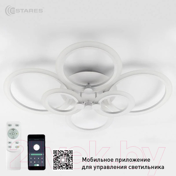 Изображение товара Люстра Estares Europa 132W 6R-APP-790х560х115-WHITE/WHITE-220-IP20