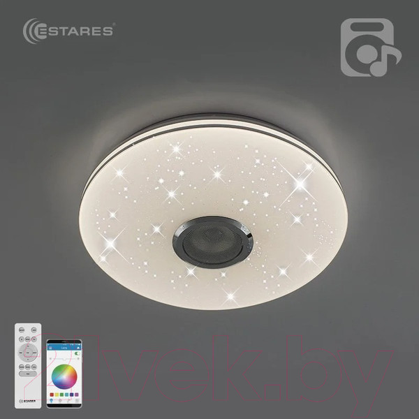 Изображение товара Потолочный светильник Estares Music Rgb 40W R-APP-330-WHITE/CHROME-220-IP20