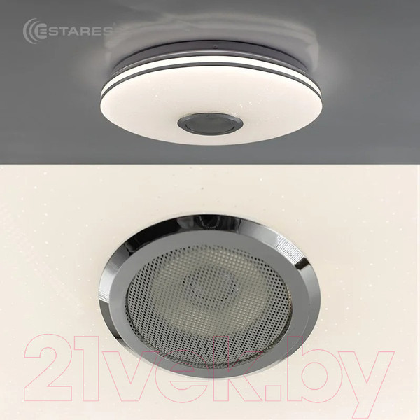 Изображение товара Потолочный светильник Estares Music Rgb 40W R-APP-330-WHITE/CHROME-220-IP20