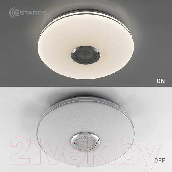 Изображение товара Потолочный светильник Estares Music Rgb 40W R-APP-330-WHITE/CHROME-220-IP20