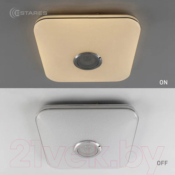 Изображение товара Потолочный светильник Estares Music Rgb 40W S-APP-330-WHITE/CHROME-220-IP20