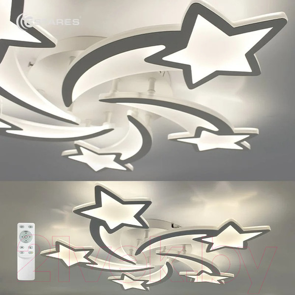Изображение товара Люстра Estares Room Star 100W 5S-APP-695x70-WHITE/WHITE-220-IP20