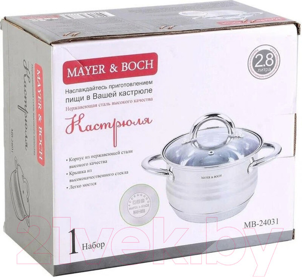 Изображение товара Кастрюля Mayer&Boch 24031 (2.8л)