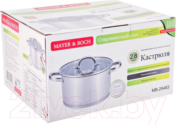 Изображение товара Кастрюля Mayer&Boch 29483 (2.8л)