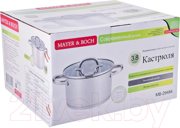 Изображение товара Кастрюля Mayer&Boch 29484 (3.8л)