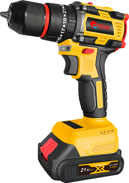 Изображение товара Аккумуляторная дрель-шуруповерт Edon AD-21PBL