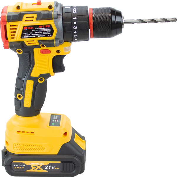 Изображение товара Аккумуляторная дрель-шуруповерт Edon AD-21PBL