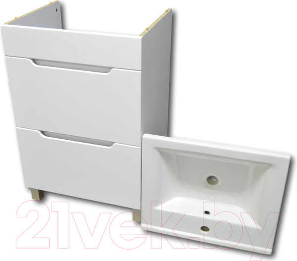 Изображение товара Тумба с умывальником Гамма Р23оФ8 У-55 Атриа-9055