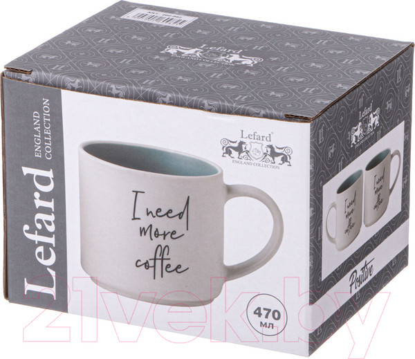 Изображение товара Кружка Lefard I Need More Coffee 260-982