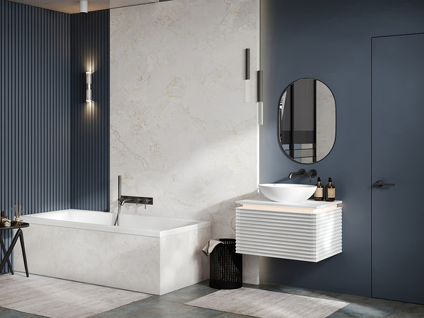 Изображение товара Умывальник Belux Дубай Д-480 (18, белый матовый/Solid Surface)