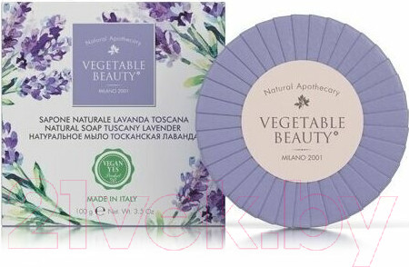 Изображение товара Мыло твердое Vegetable Beauty Тосканская лаванда натуральное (100г)