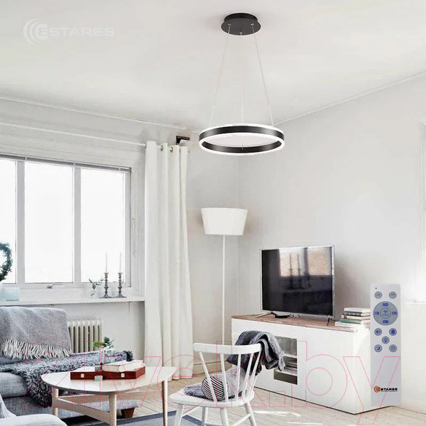 Изображение товара Потолочный светильник Estares Stella 64W R-APP-400x1200-BLACK/WHITE-220-IP20