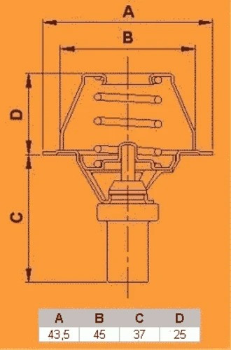 Изображение товара Термостат автомобильный Vernet-Calorstat TH4495.86