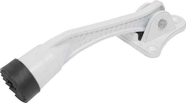 Изображение товара Ограничитель дверной Аллюр КН-130 РУ Козья ножка (белый)