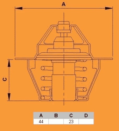 Изображение товара Термостат автомобильный Vernet-Calorstat TH3328.82J