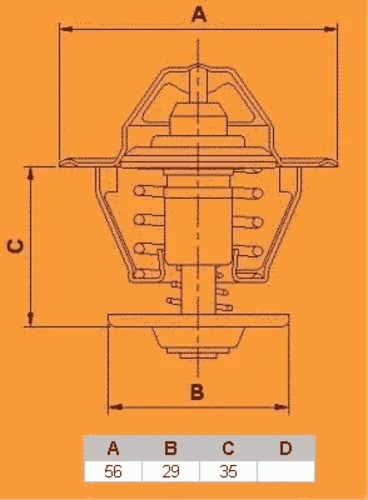Изображение товара Термостат автомобильный Vernet-Calorstat TH6311.82J