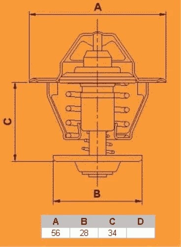 Изображение товара Термостат автомобильный Vernet-Calorstat TH6587.82J