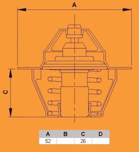 Изображение товара Термостат автомобильный Vernet-Calorstat TH5076.88J