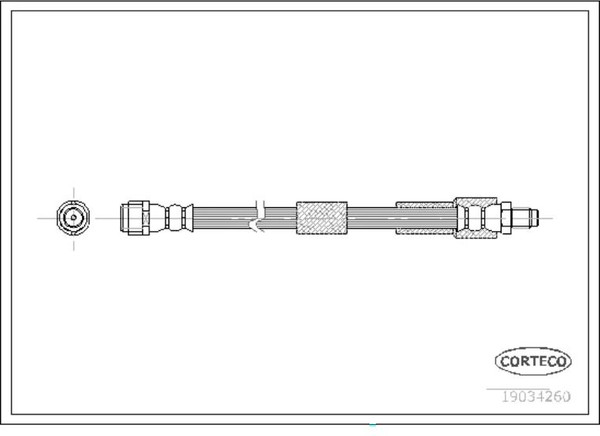 Изображение товара Тормозной шланг Corteco 19034260