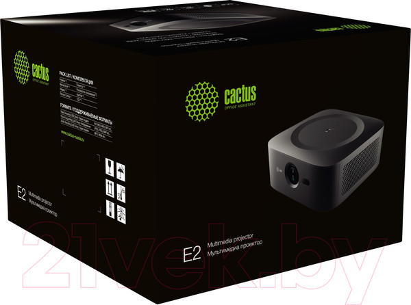 Изображение товара Проектор Cactus CS-E2.SG (черный)
