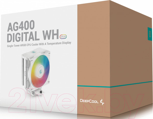 Изображение товара Кулер для процессора Deepcool AG400 Digital WH ARGB (R-AG400-WHADMN-G-1)