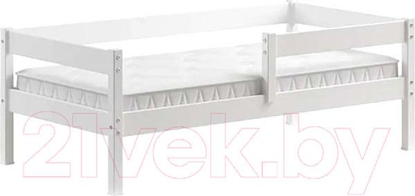 Изображение товара Кровать-тахта детская Домаклево Пони 80x160 (сосна/белый)