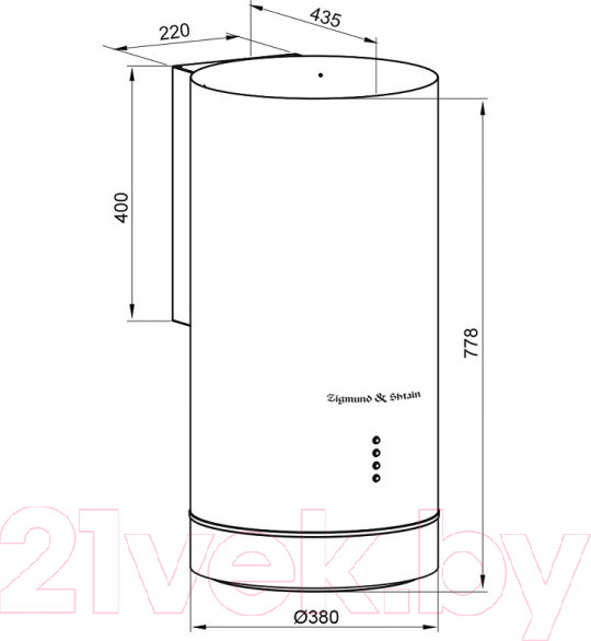 Изображение товара Вытяжка коробчатая Zigmund & Shtain K 013.4 B