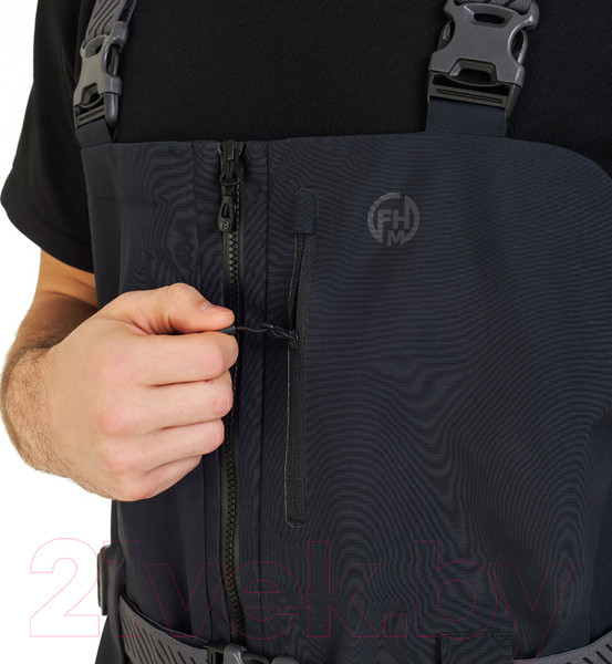 Изображение товара Полукомбинезон для охоты и рыбалки FHM Guard V2 (L, черный)