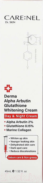 Изображение товара Крем для лица Carenel Derma Alpha Arbutine Glutathione Whitening Cream (45мл)
