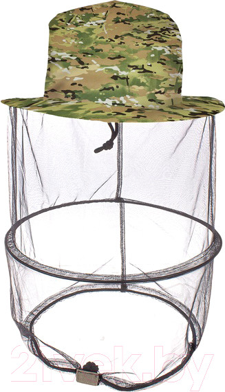 Изображение товара Накомарник для охоты и рыбалки Huntsman Антигнус c кольцом Смесовая Рип-Стоп Мультикам (р.60)