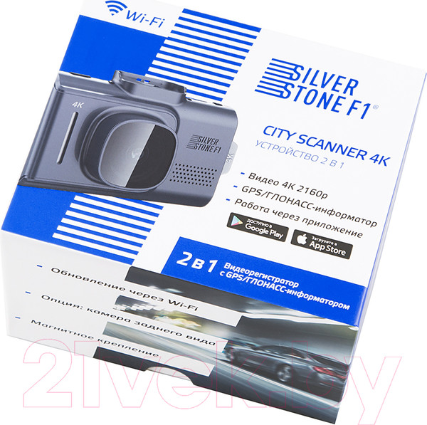 Изображение товара Автомобильный видеорегистратор SilverStone F1 CityScanner 4K Wi-Fi