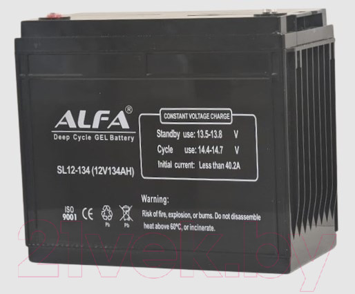 Изображение товара Аккумулятор лодочный ALFA battery SL12-134 (134 А/ч)