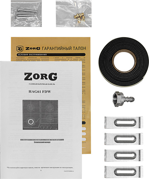 Изображение товара Газовая варочная панель ZORG HAG61 FDW WH