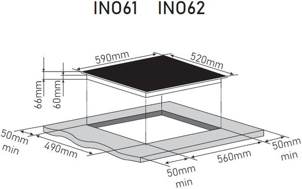 Изображение товара Индукционная варочная панель ZORG INO61 WH