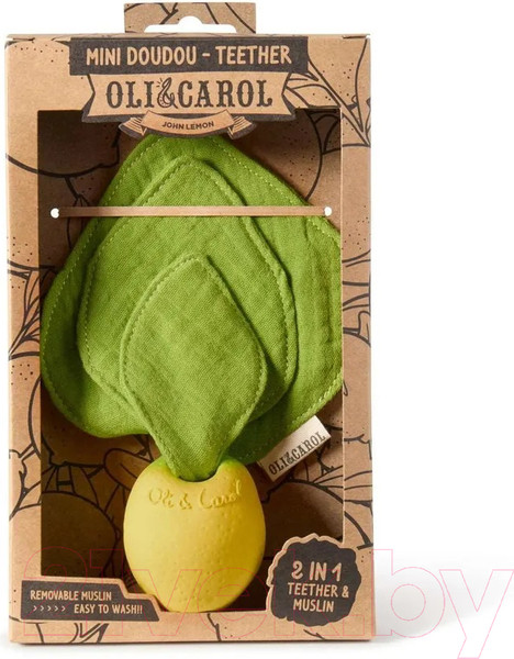 Изображение товара Прорезыватель для зубов Oli & Carol Комфортер (Mindou/Lemon)